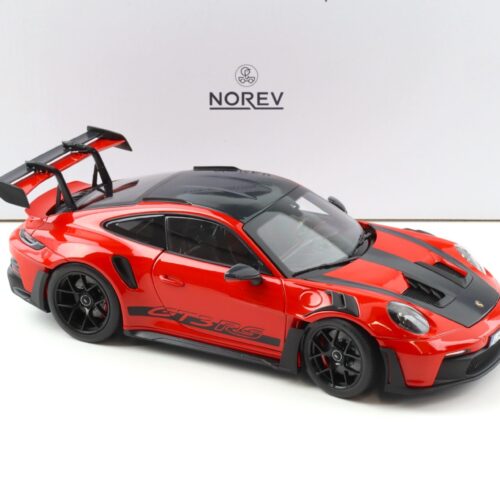 1:18 Norev Porsche 911 (992) GT3 RS Weissach Package 2022 Indisch red/ black wheels