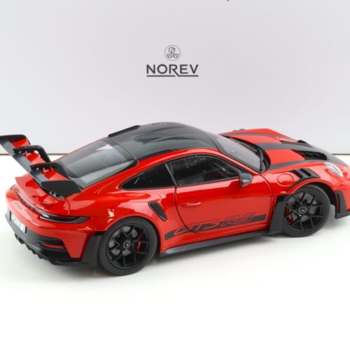 1:18 Norev Porsche 911 (992) GT3 RS Weissach Package 2022 Indisch red/ black wheels