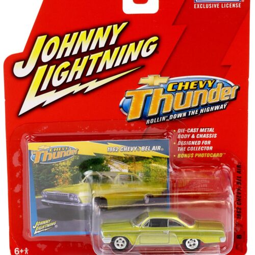1:64 Johnny Lightning 1962 Chevy Bel Air green metallic Chevy Thunder