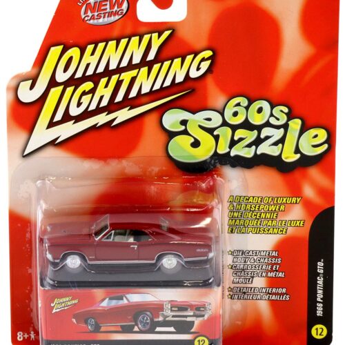 1:64 Johnny Lightning 1966 Pontiac GTO red 60s Sizzle