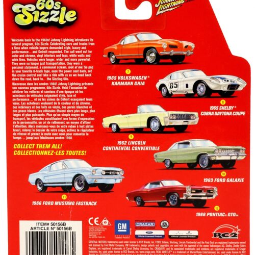 1.64 Johnny Lightning 1963 Ford Galaxie green/ white metallic 60s Sizzle