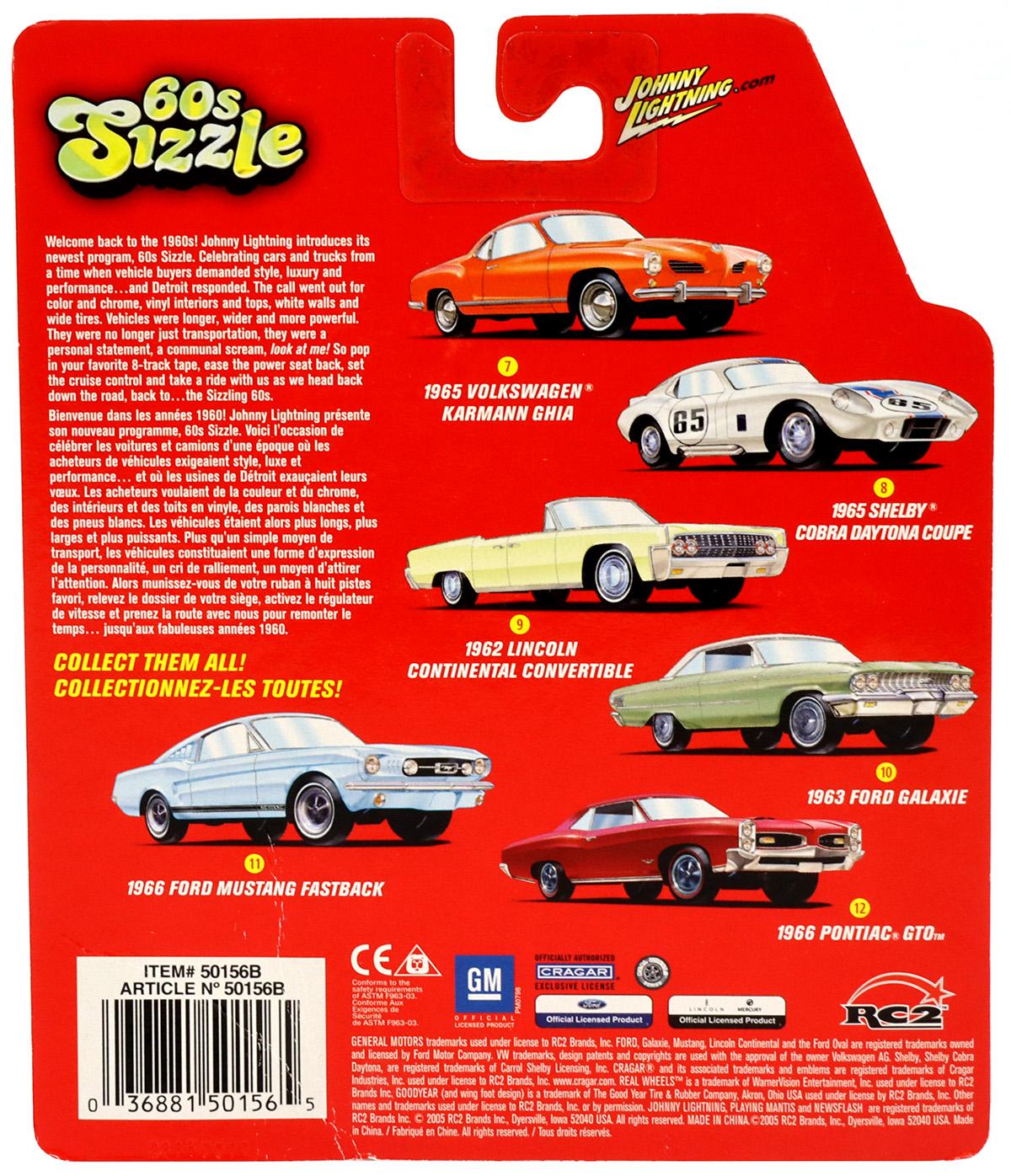 1.64 Johnny Lightning 1963 Ford Galaxie green/ white metallic 60s Sizzle