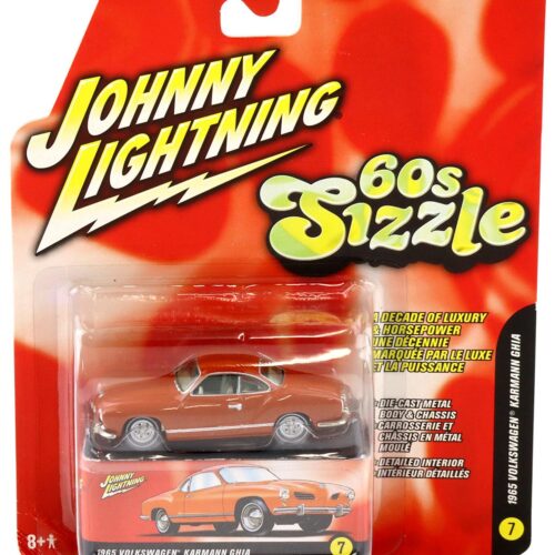 1:64 Johnny Lightning 1965 Volkswagen Karman Ghia burnt orange 60s Sizzle