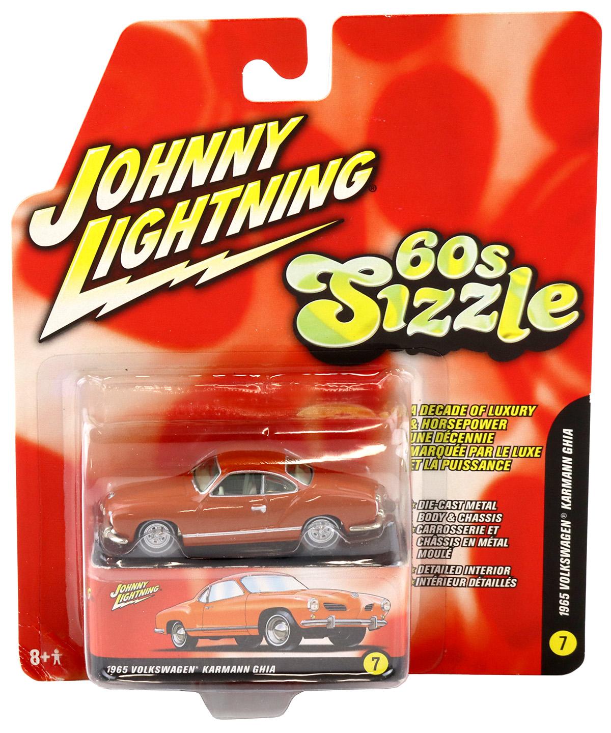1:64 Johnny Lightning 1965 Volkswagen Karman Ghia burnt orange 60s Sizzle