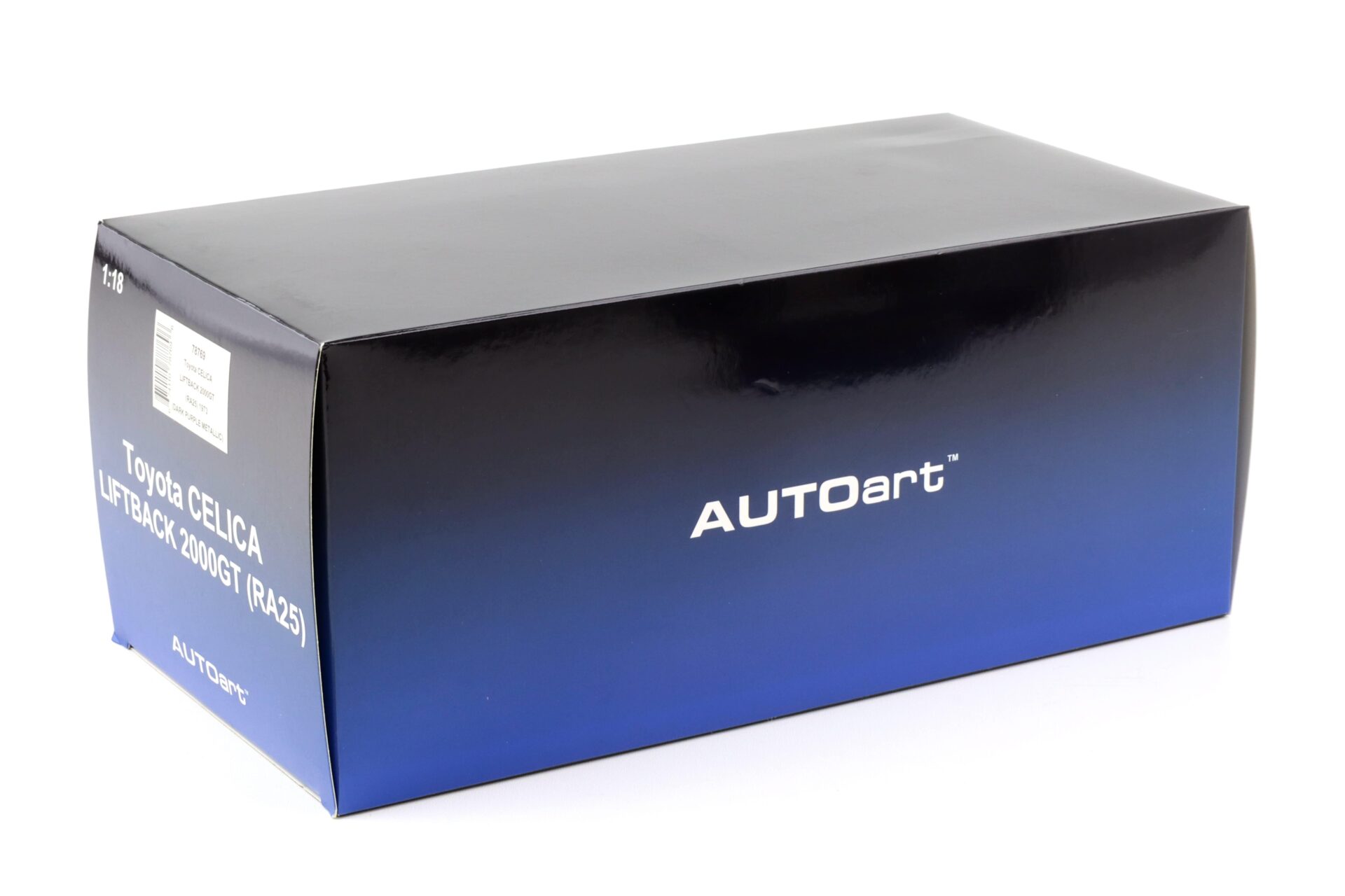 1:18 AUTOart Toyota Celica Liftback 2000 GT (RA25) 1973 dark purple metallic