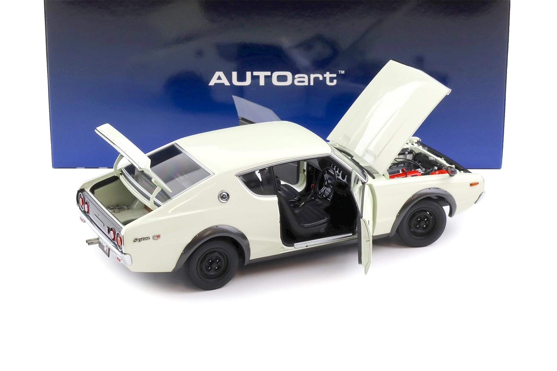 1:18 AUTOart Nissan Skyline 2000 GT-R (KPGC110) 1973 white