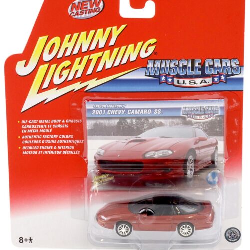 1:64 Johnny Lightning 2001 Chevy Camaro SS red Muscle Cars U.S.A.