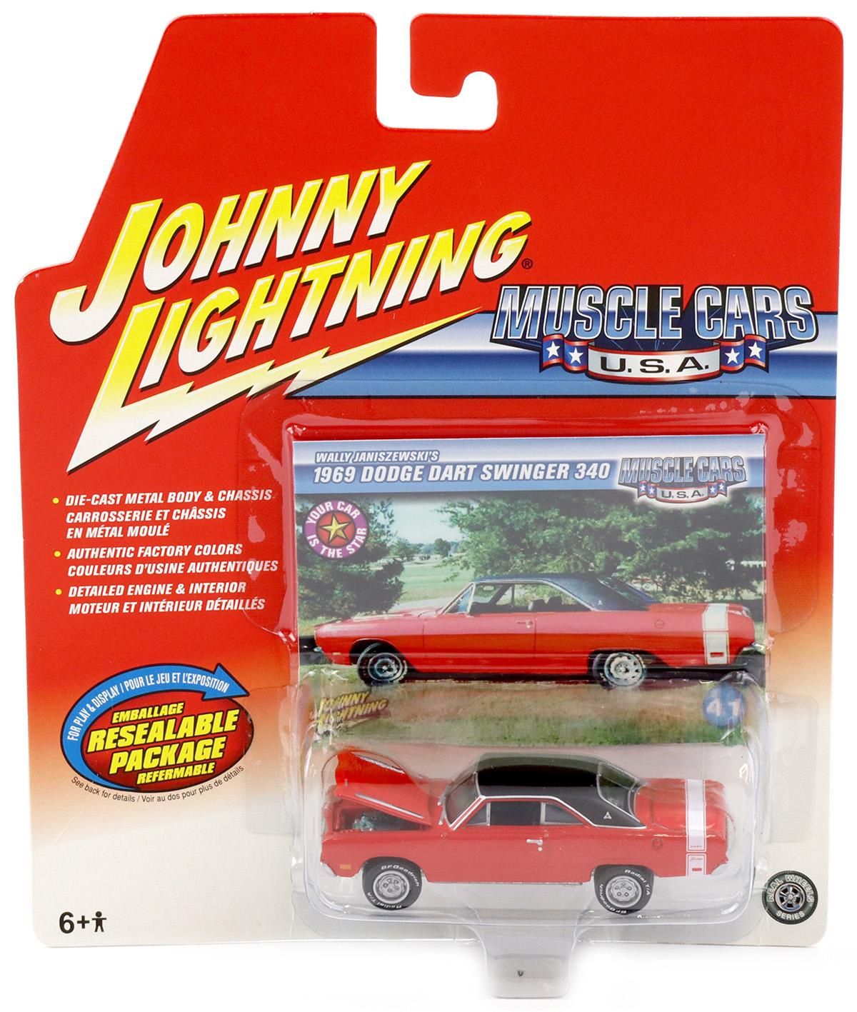 1:64 Johnny Lightning 1969 Dodge Dart 340 Muscle Cars U.S.A