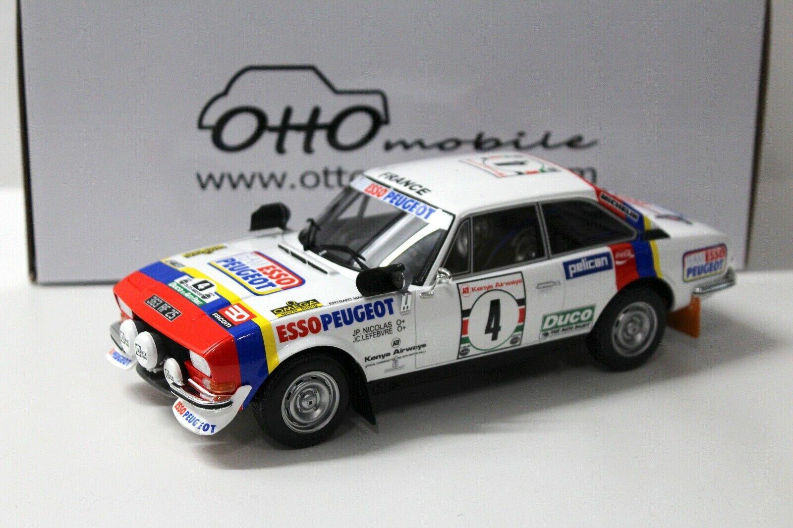 1:18 OTTO mobile OT309 Peugeot 504 Coupe V6 Gr.4 Safari Rally #4