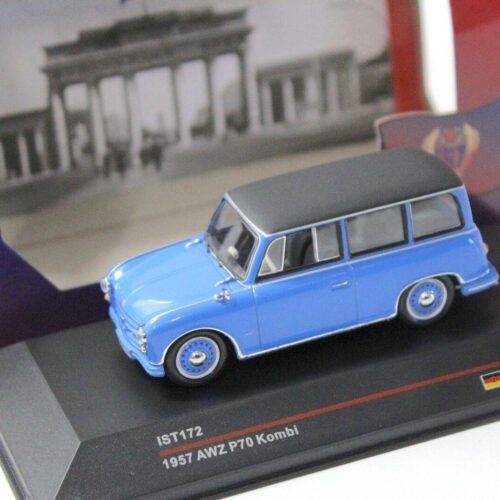 1:43 IST models AWZ P70 Kombi 1957 blue/black