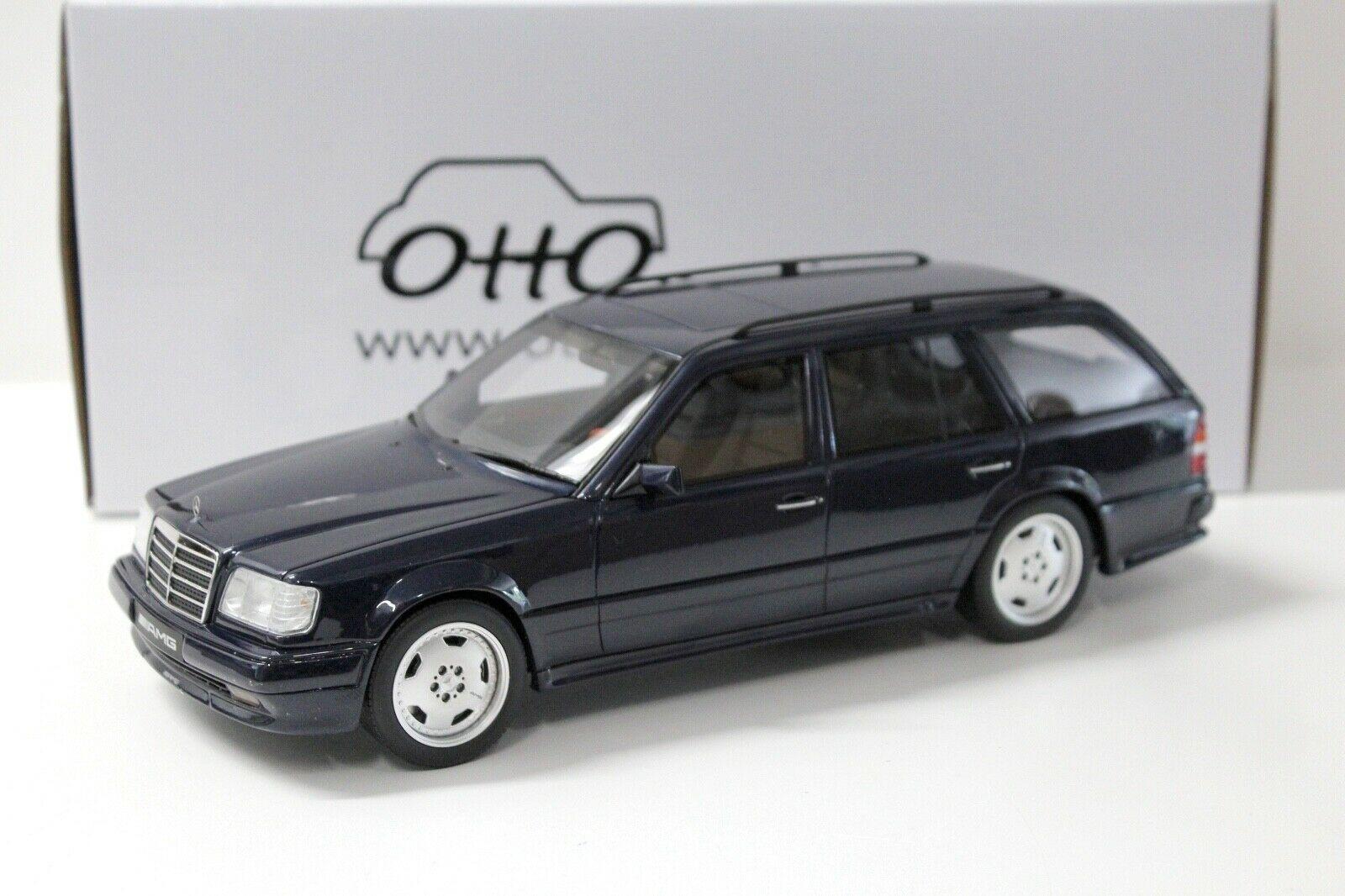 1:18 OTTO mobile OT753 Mercedes S124 AMG E36 T-Modell dark blue 1995