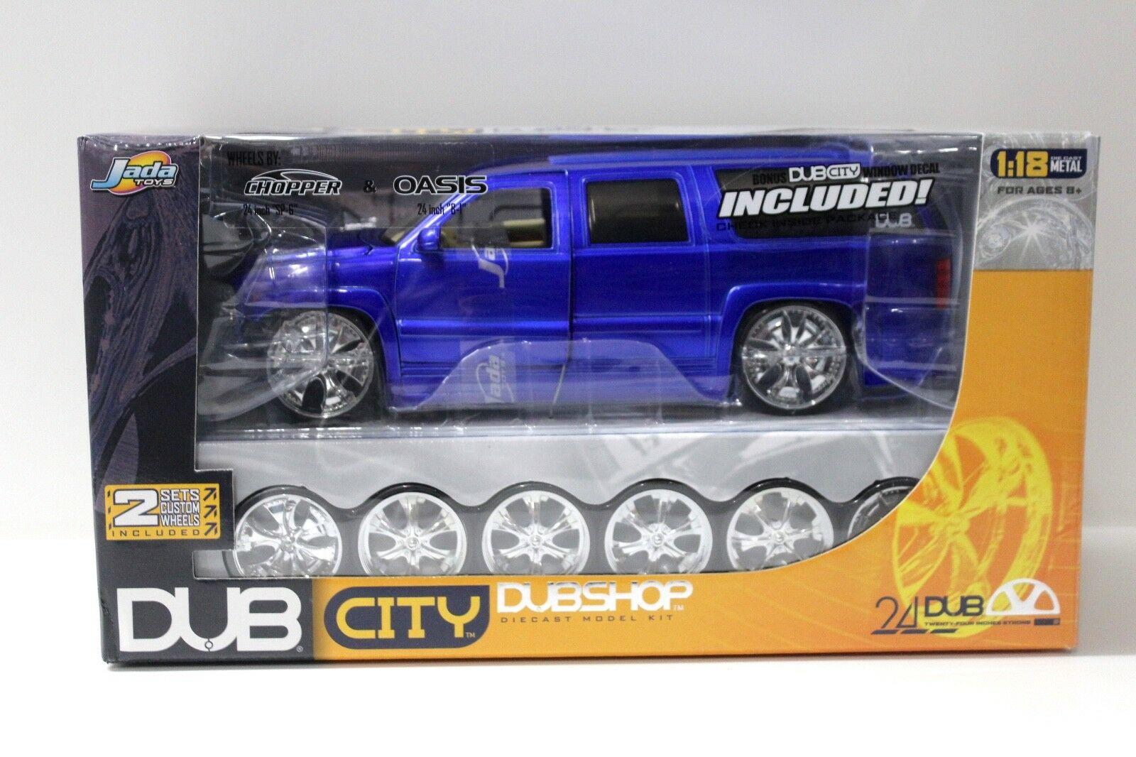 1:18 Jada Chevrolet Suburban Dub CITY blue 2003 KIT/ Bausatz