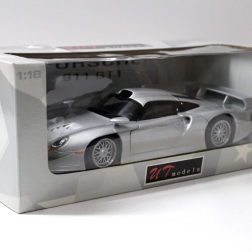 1:18 UT Models Porsche 911 (996) GT1 Street Plain Body silver 1997