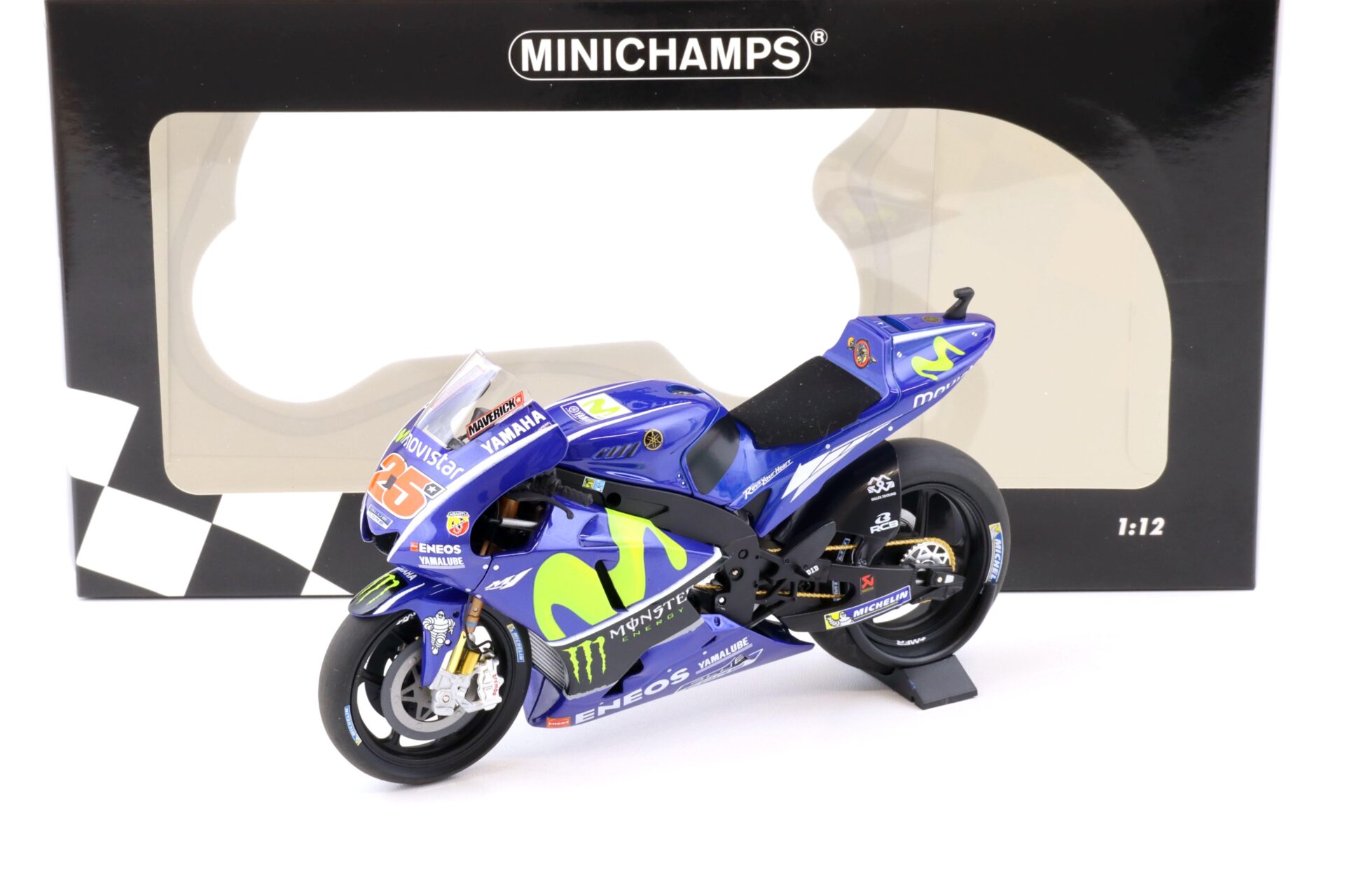 1:12 Minichamps Yamaha YZR-M1 Movistar Moto GP Maverick Vinales MotoGP 2017