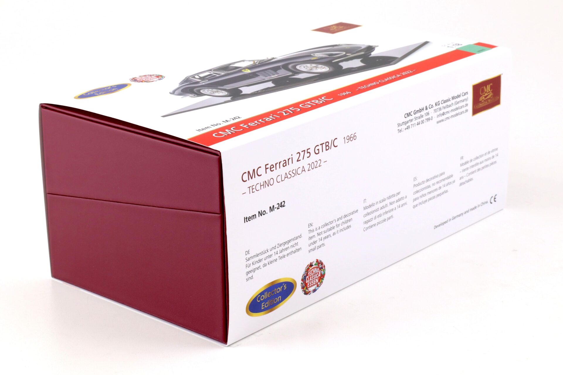 1:18 CMC Ferrari 275 GTB/C Coupe 1966 Techno Classica 2022 dark blue M-242