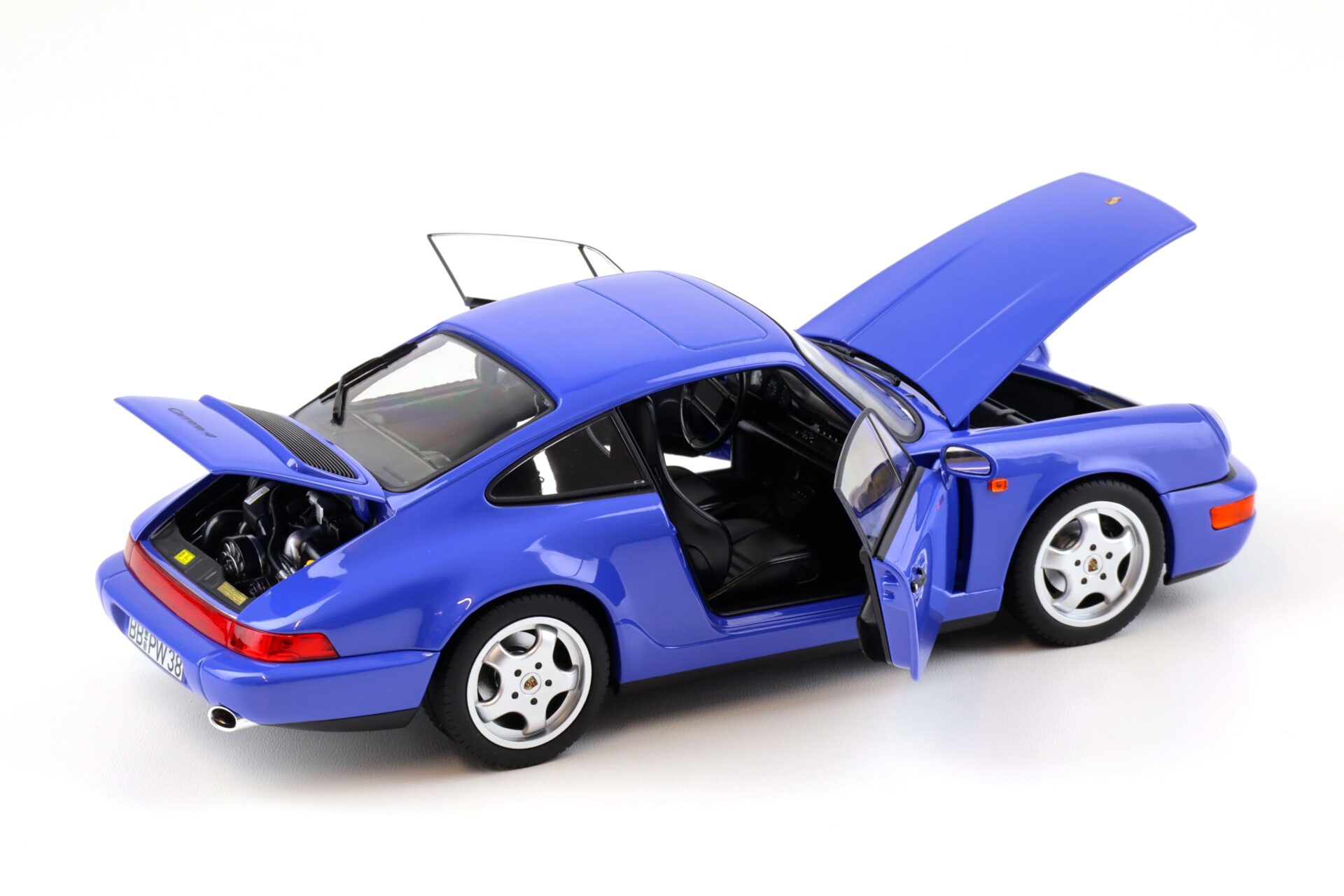 1:18 Norev Porsche 911 964 Carrera 4 Coupe SET 2 pcs. Maritim blue + Signal green