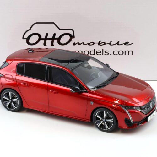 1:18 OTTO mobile OT1140 Peugeot 308 GT red metallic 2022