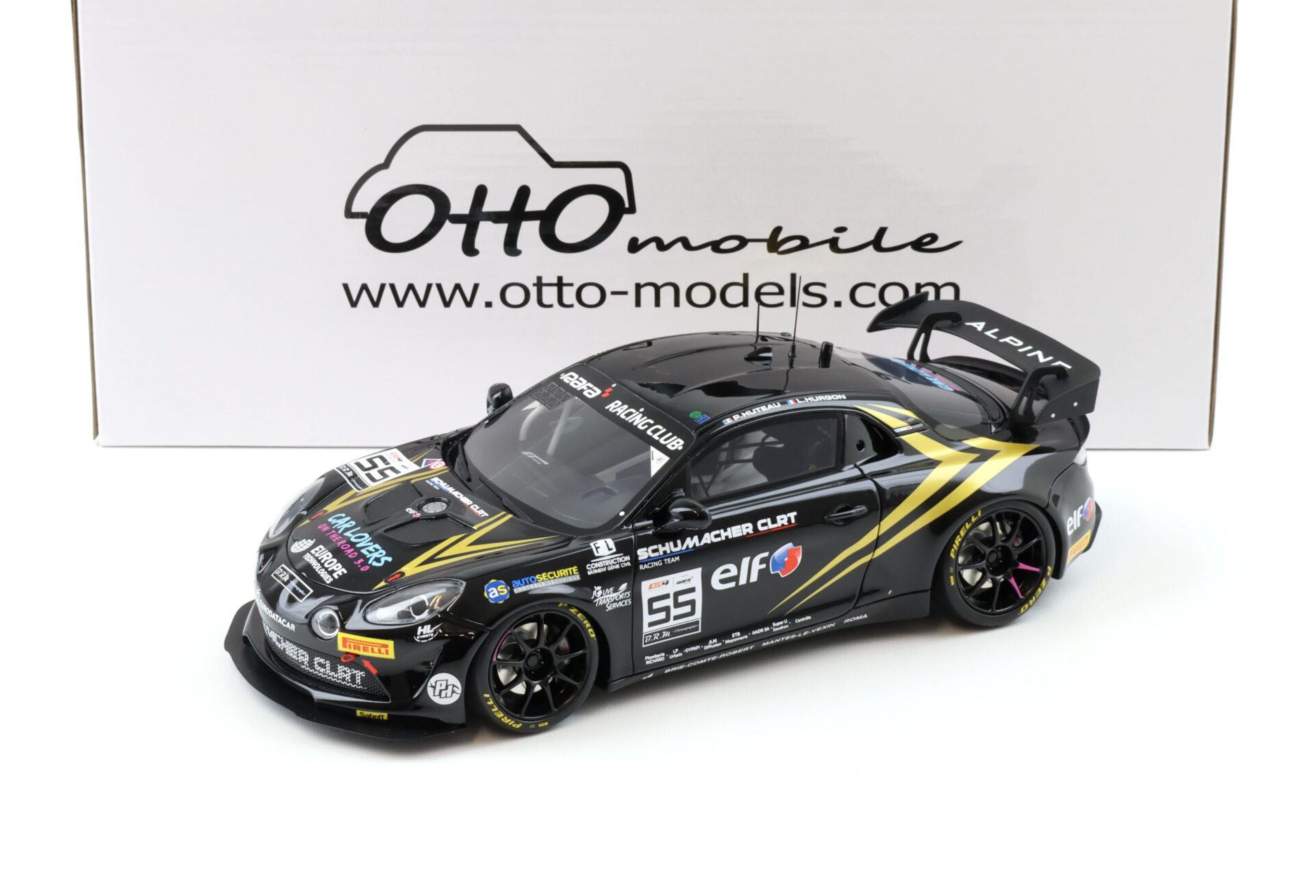 1:18 OTTO mobile OT1149 Alpine A110 GT4 EVO GT4 European Series 2024 black