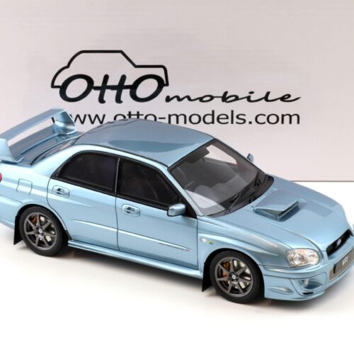 1:18 OTTO mobile OT1114 Subaru Impreza WRX STI WR1 Solberg Edition Ice blue metallic