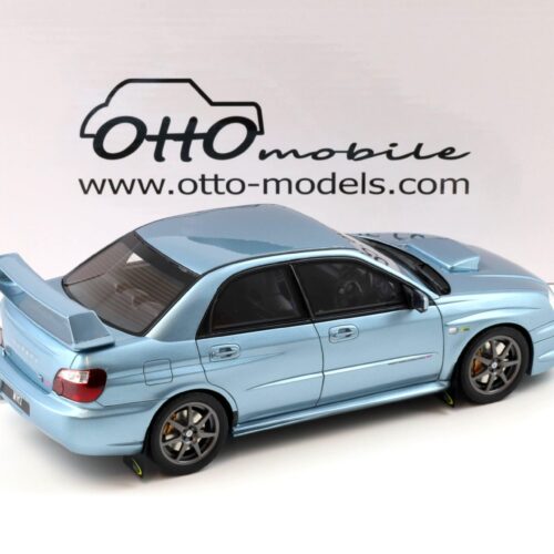 1:18 OTTO mobile OT1114 Subaru Impreza WRX STI WR1 Solberg Edition Ice blue metallic