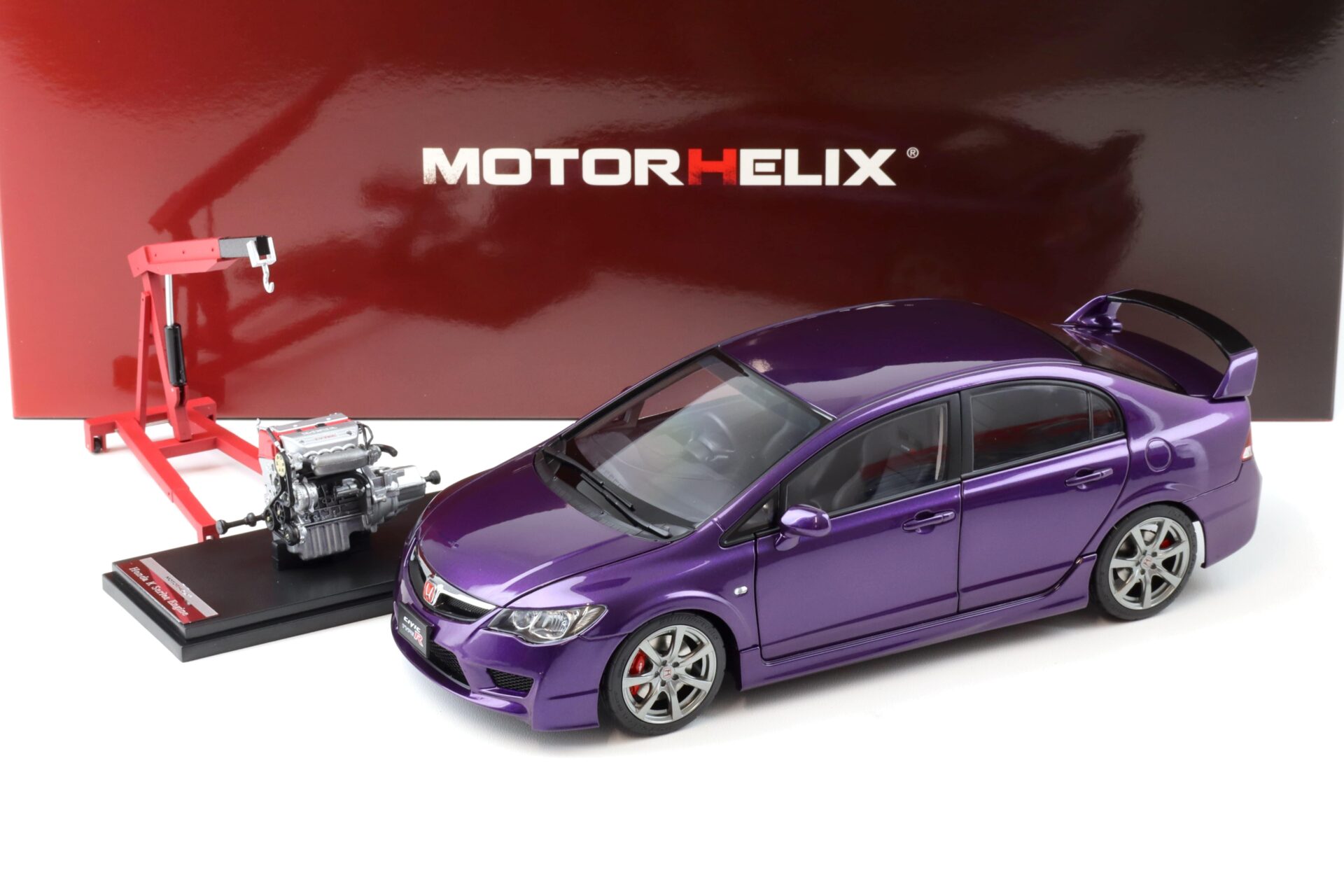 1:18 Motorhelix Honda Civic Type R (FD2) Late Version Deep violet pear M85407