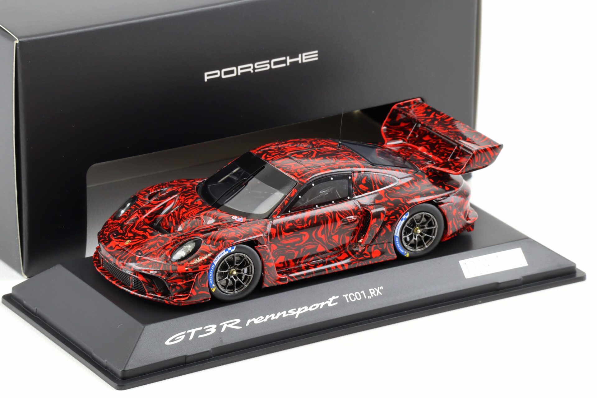 1:43 Spark Porsche 911 992 GT3 R Rennsport TC01 RX Testcar red/ black WAP DEALER