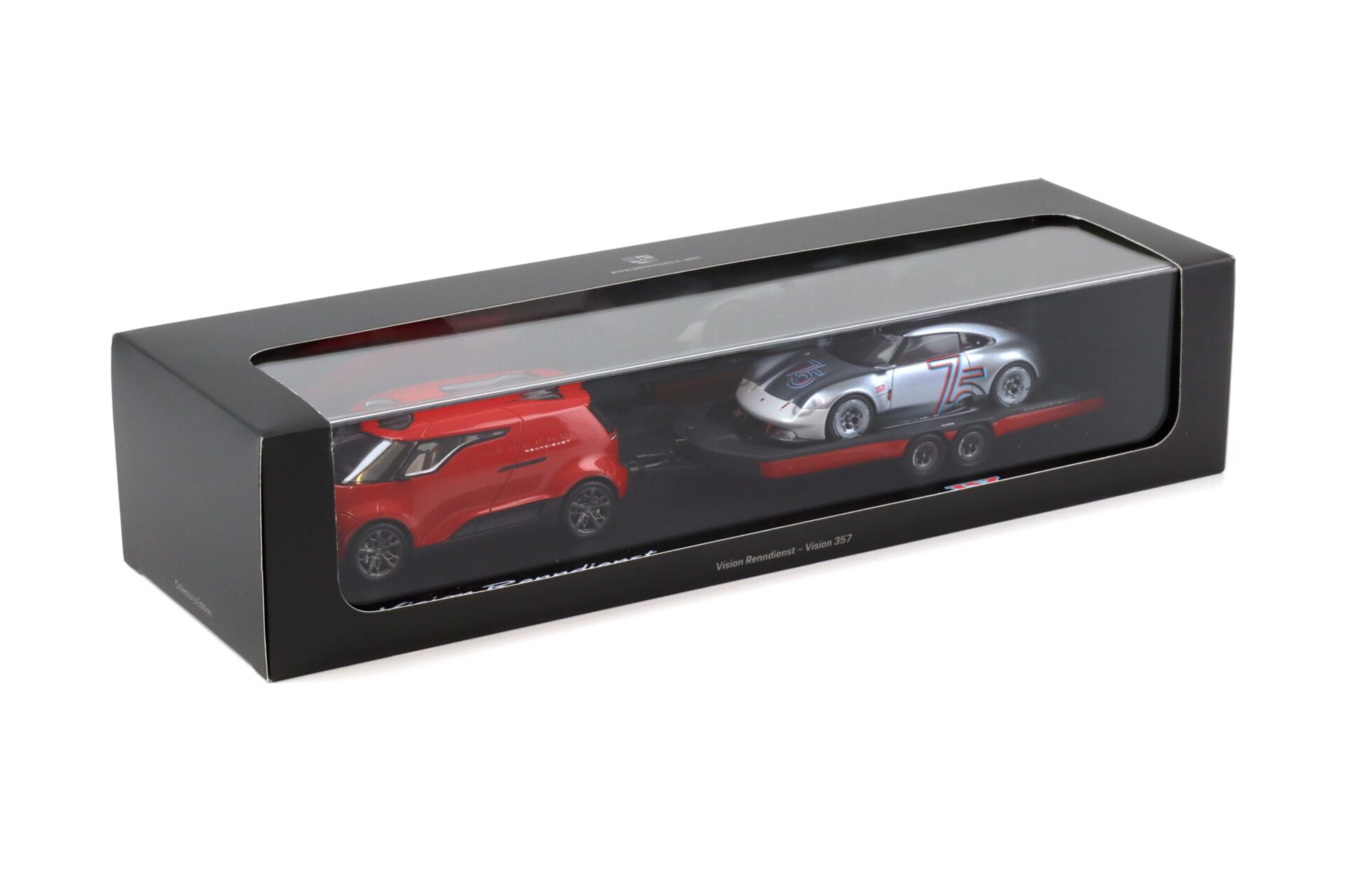 1:43 Spark SET Porsche Vision Renndienst + Porsche Vision 357 WAP DEALER