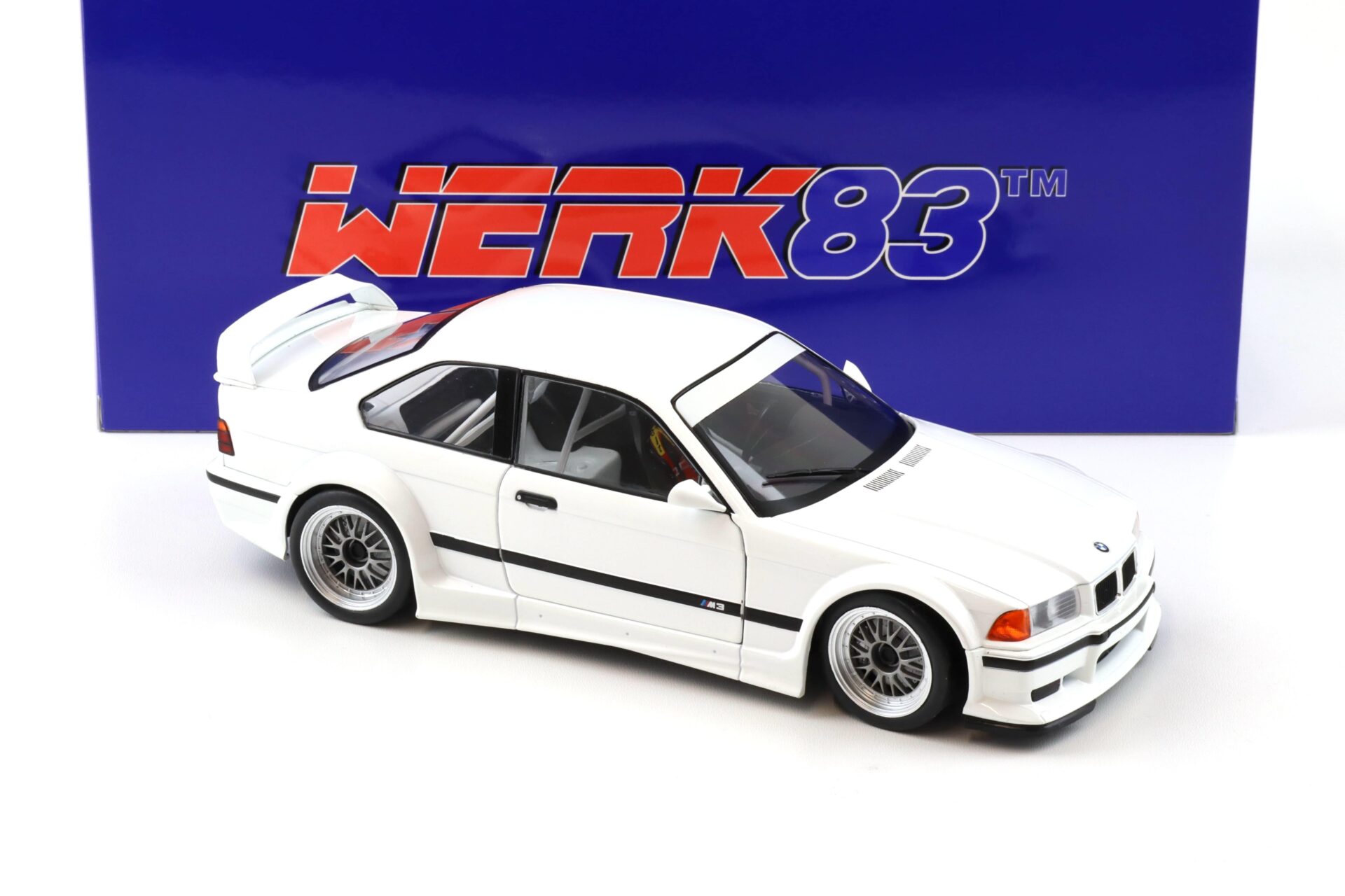 1:18 WERK83 BMW M3 E36 GTR Street Coupe Plain Body white