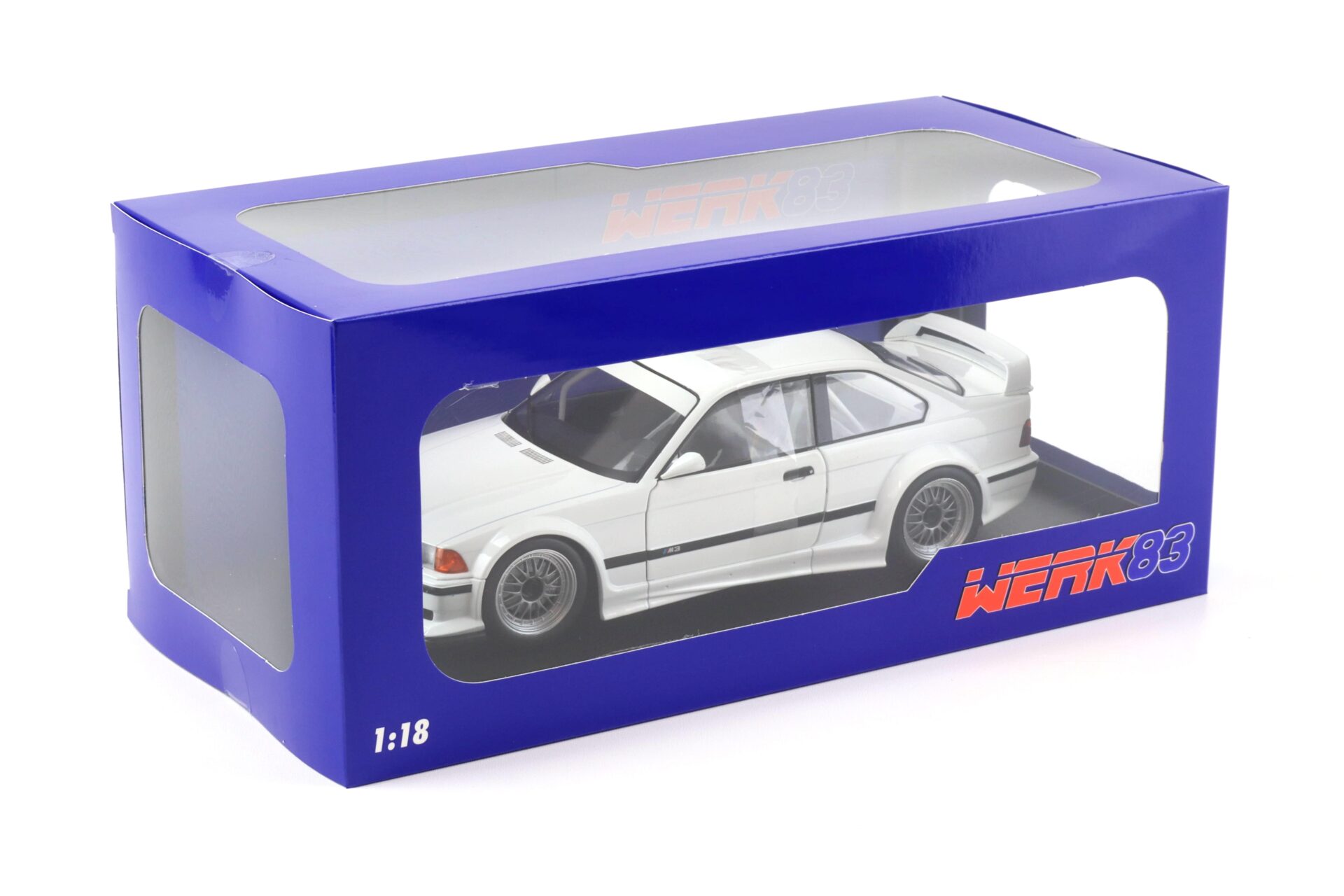 1:18 WERK83 BMW M3 E36 GTR Street Coupe Plain Body white