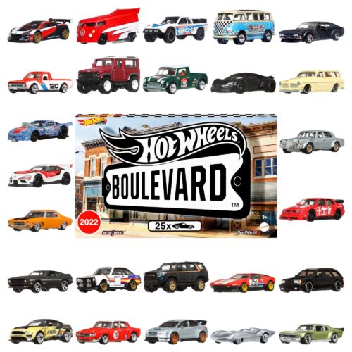 1:64 Hot Wheels Premium Boulevard 2022 Deluxe Factory Box Set 25 pcs. HJT52-9796