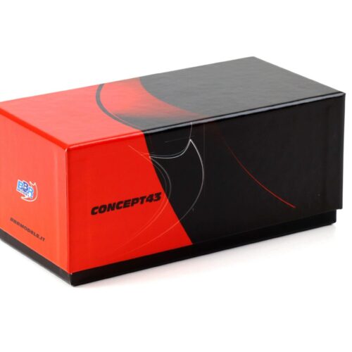 1:43 BBR Ferrari 812 Competizione Blu Capri gloss with leather base - Limited 15 pcs.