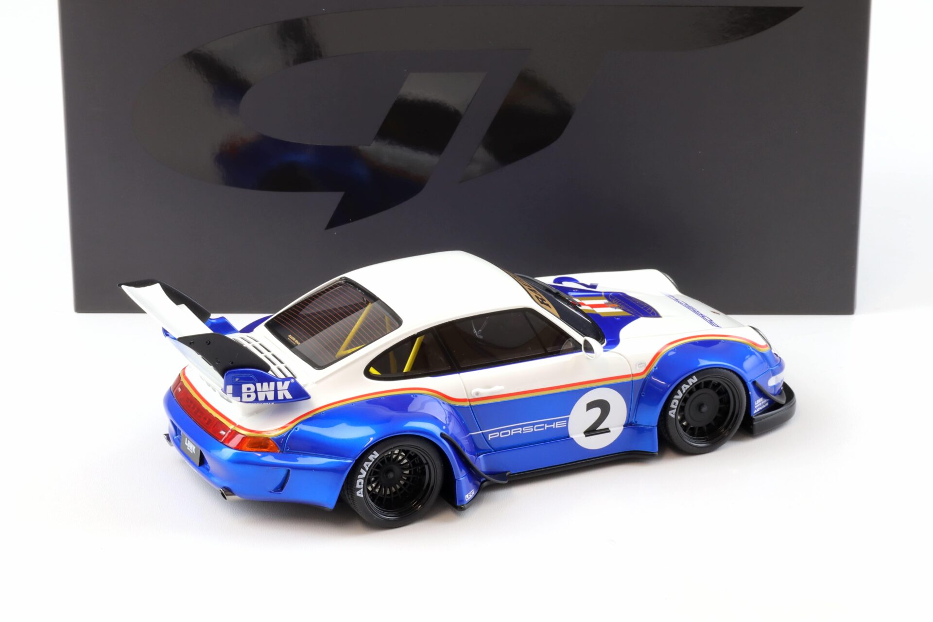 1:18 GT Spirit GT530 Porsche 911 993 RWB X Liberty Walk RAUH-Welt blue/ white 2023