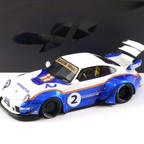 1:18 GT Spirit GT530 Porsche 911 993 RWB X Liberty Walk RAUH-Welt blue/ white 2023