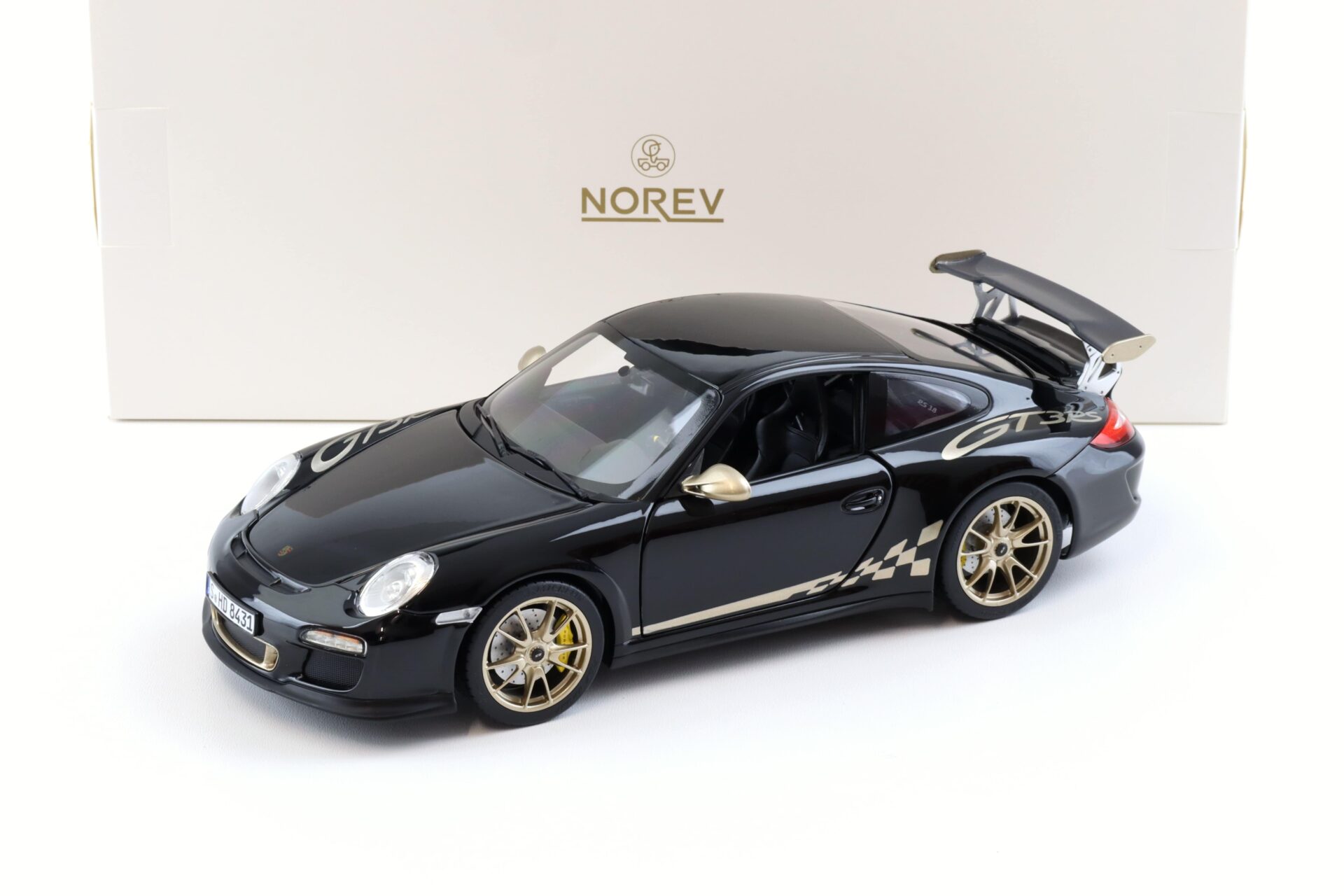 1:18 Norev Porsche 911 997.2 GT3 RS Coupe 2009 black/ gold