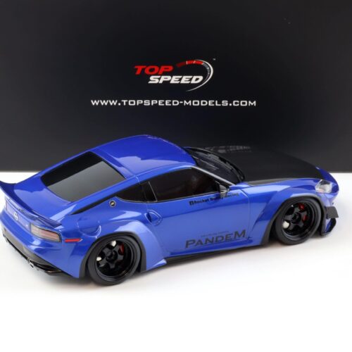 1:18 Top Speed Nissan Z (RZ34) Coupe Tandem Seiran blue TS0530