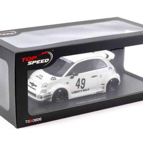 1:18 Top Speed LB-Works x Abas Works Abarth 595 Garage white TS0606