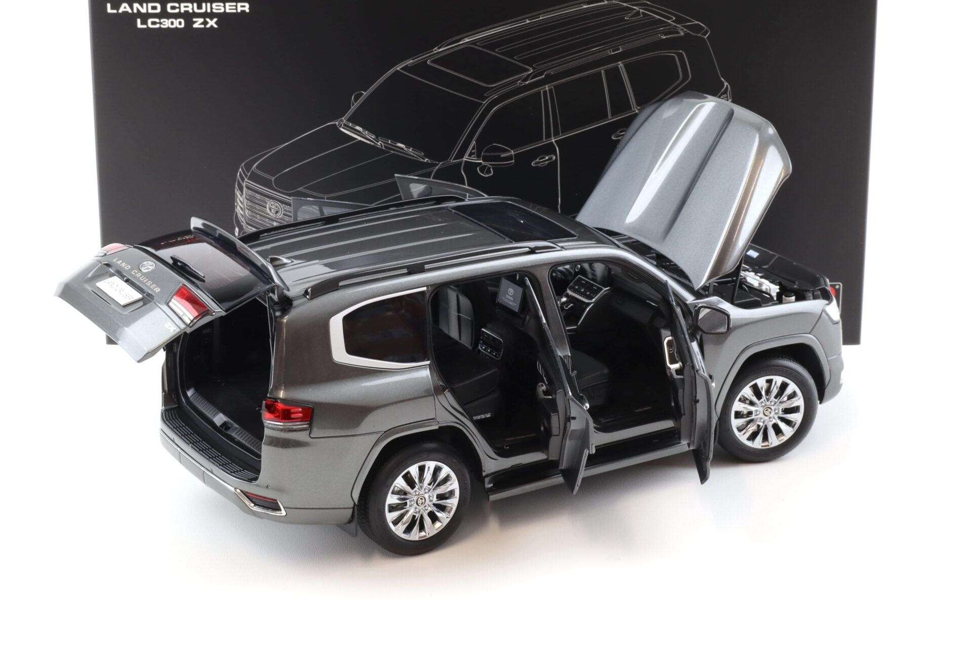 1:18 LCD Models Toyota Land Cruiser LC 300 ZX grey metallic LCD18013-ZX-GR