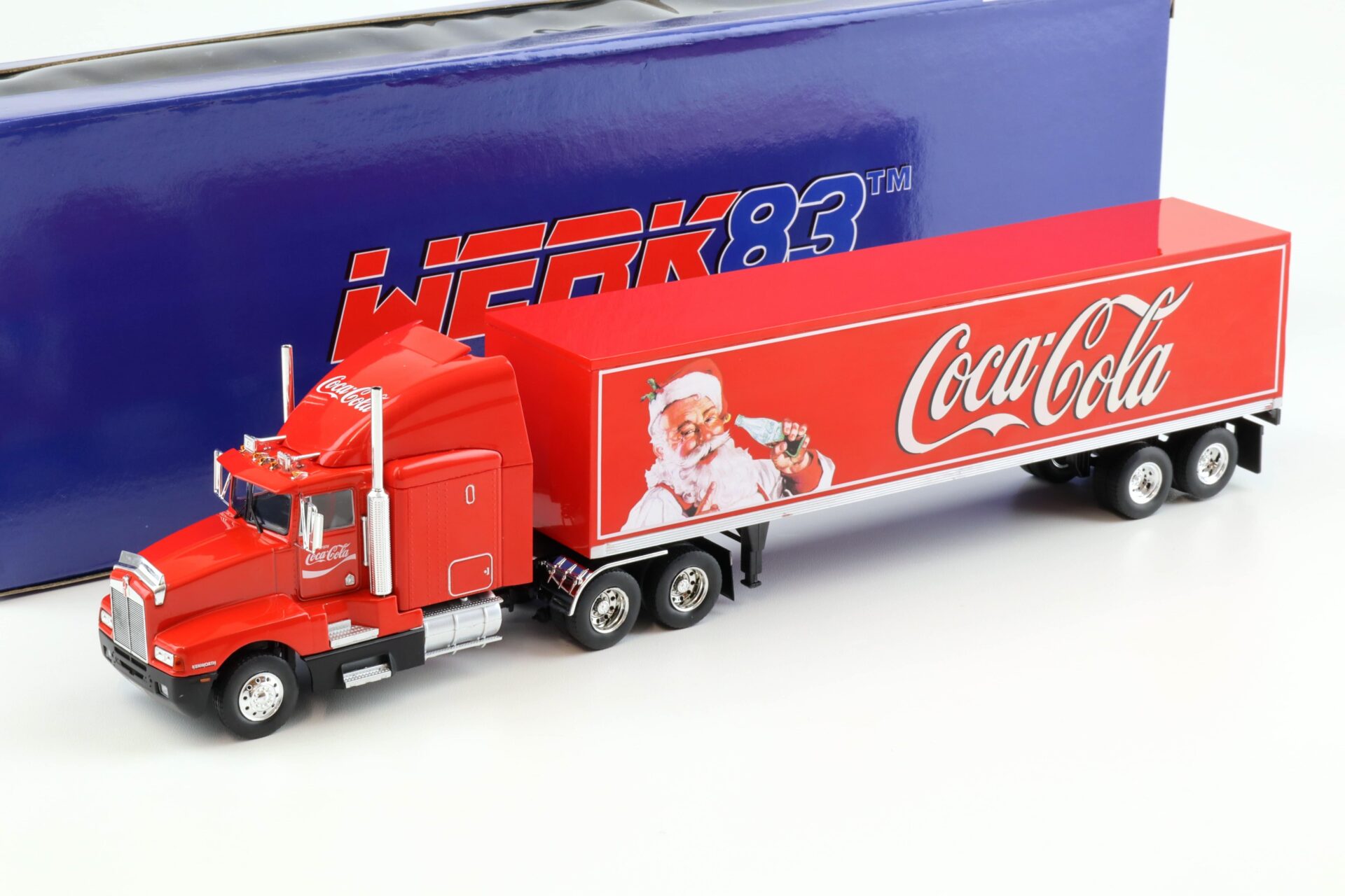 1:43 WERK83 Kenworth T600 Sattelzug COCA COLA Christmas Truck red