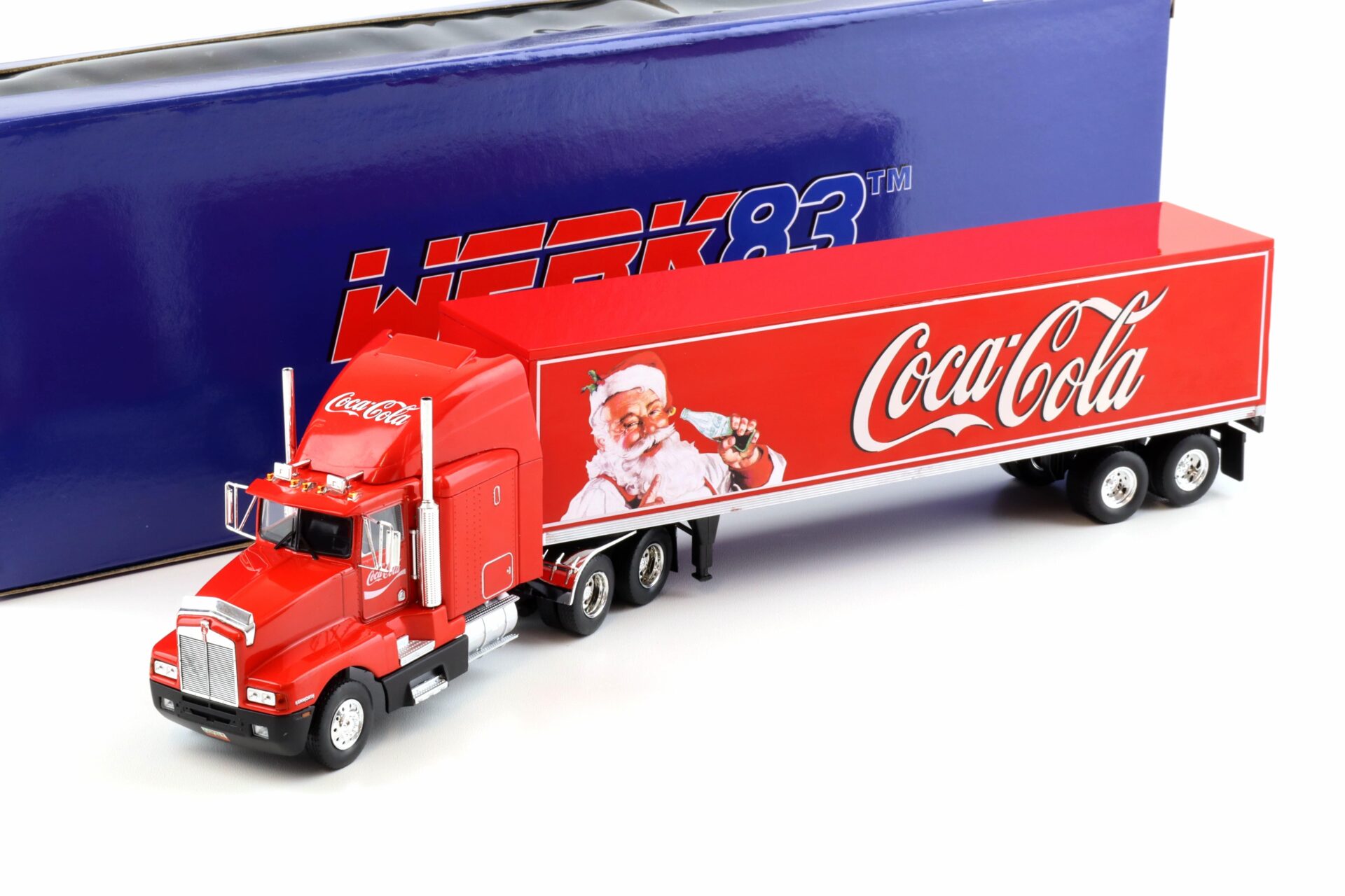 1:43 WERK83 Kenworth T600 Sattelzug COCA COLA Christmas Truck red