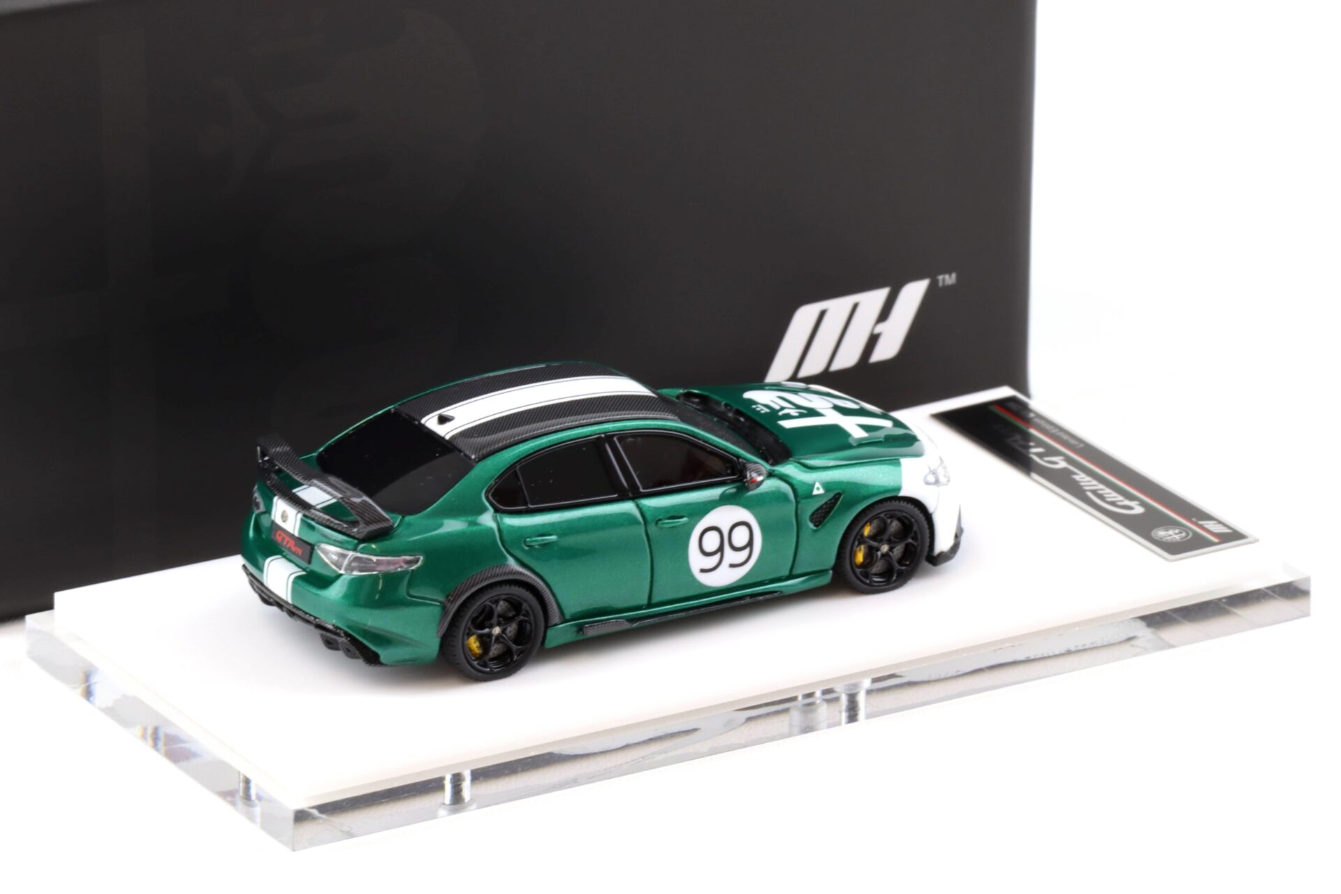 1:64 Motorhelix Alfa Romeo Giulia GTAm Montreal green/ Livery MH64009GT
