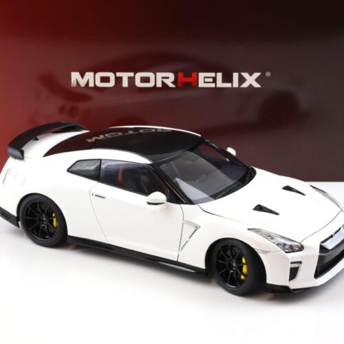 1:18 Motorhelix Nissan GT-R R35 Track Edition by NISMO 2022 T-Spec pearl white M83518