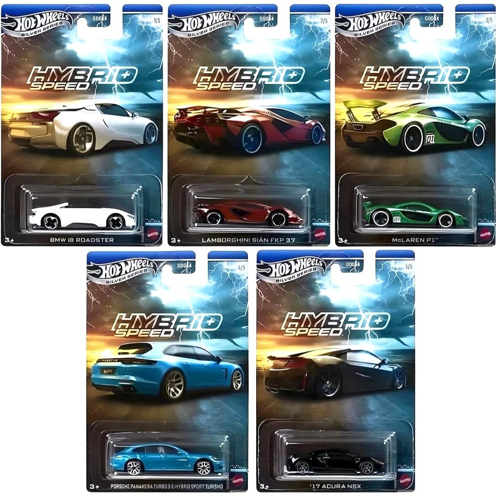 1:64 Hot Wheels 2025 Hybrid Speed Set 5 pcs. GDG44-977P Lamborghini, Porsche