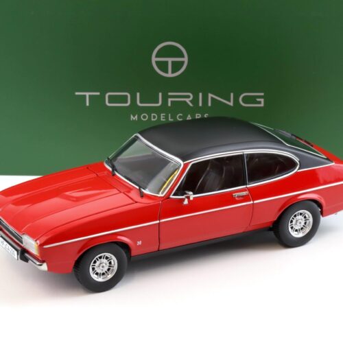 1:18 Touring Modelcars Ford Capri II Ghia 3.0 (1974-1977) Spanish red with Vinyl top black