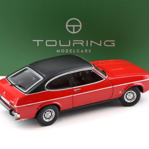 1:18 Touring Modelcars Ford Capri II Ghia 3.0 (1974-1977) Spanish red with Vinyl top black