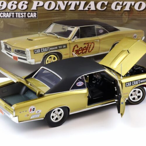 1:18 ACME 1966 Pontiac GTO Car Craft Test Car gold metallic/ black roof