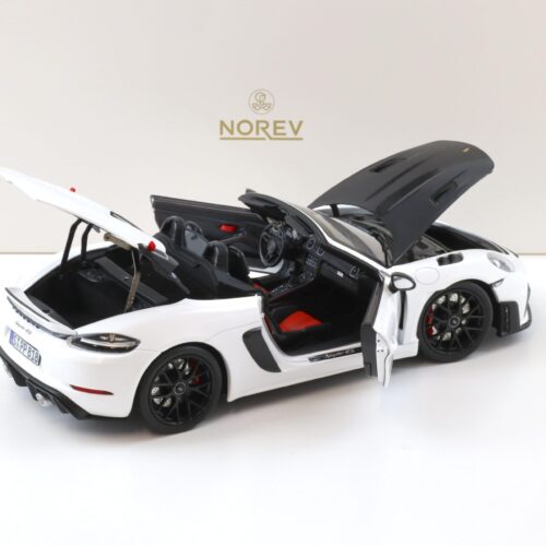 1:18 Norev ASIA Exclusive Porsche 718 Spyder RS Weissach Package white/ black