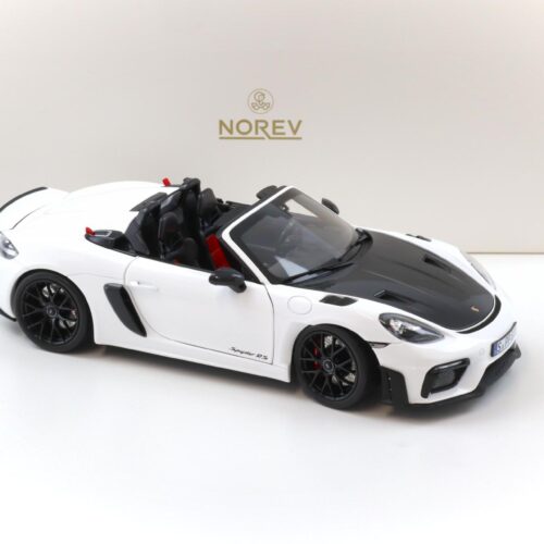 1:18 Norev ASIA Exclusive Porsche 718 Spyder RS Weissach Package white/ black