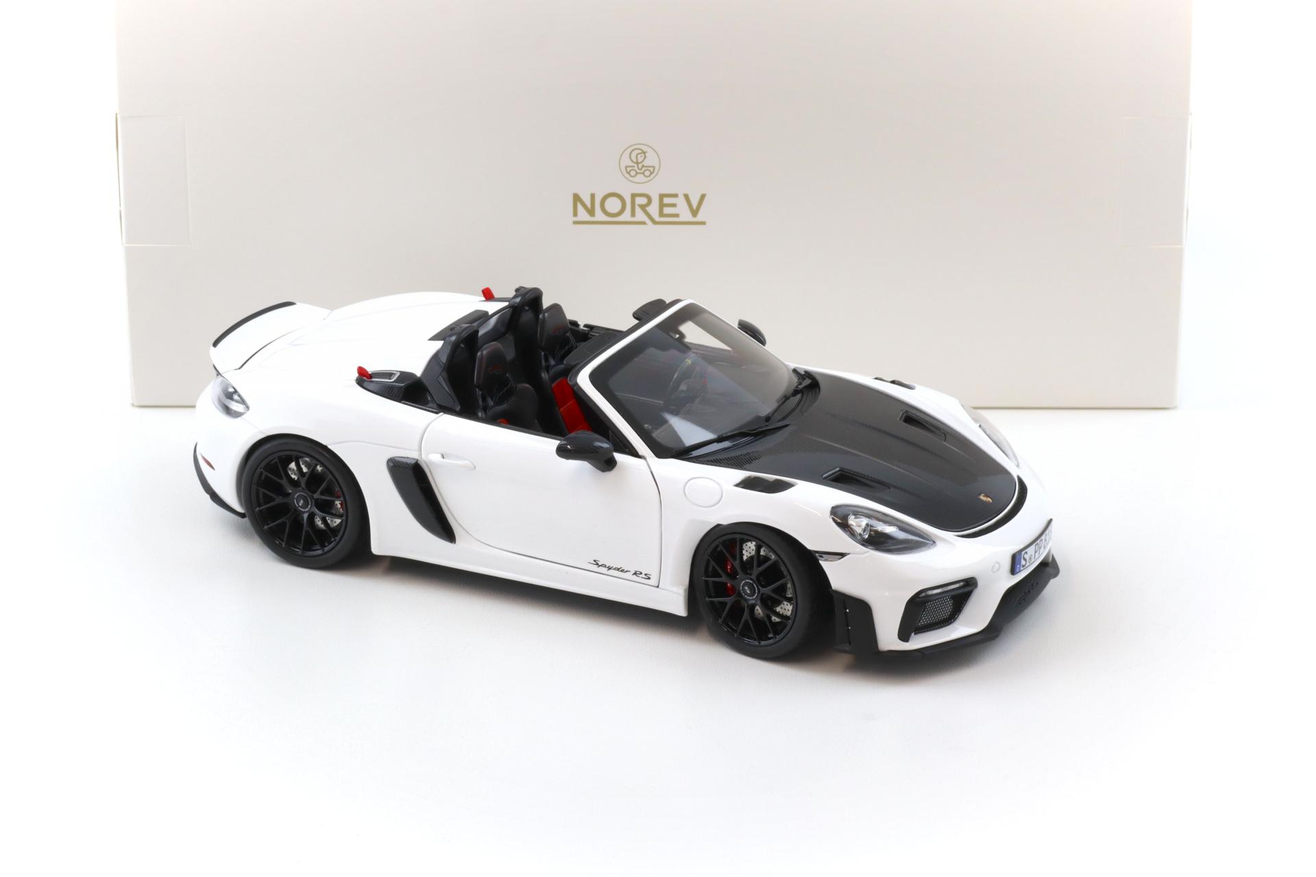 1:18 Norev ASIA Exclusive Porsche 718 Spyder RS Weissach Package white/ black