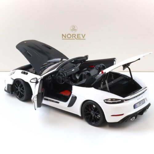 1:18 Norev ASIA Exclusive Porsche 718 Spyder RS Weissach Package white/ black
