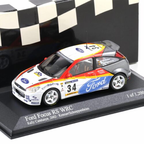 1:43 Minichamps Ford Focus WRC Rally Catalunya 2002 Kremer/ Schneppenheim #34
